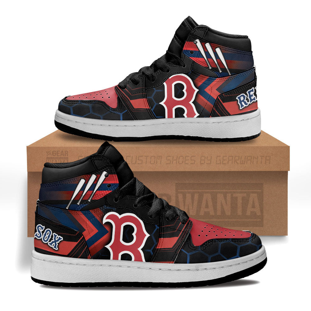 Boston Red Sox Kid Sneakers Custom-Gear Wanta