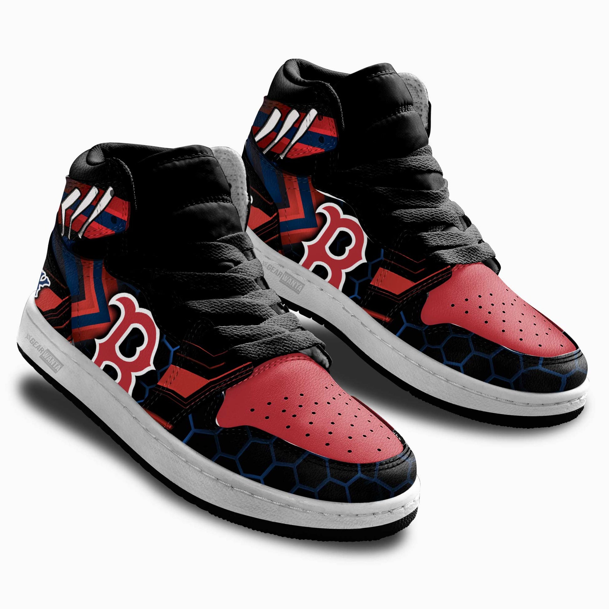 Boston Red Sox Kid Sneakers Custom-Gear Wanta