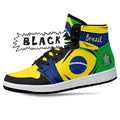 Brazil Flag JD1 High Top Shoes 