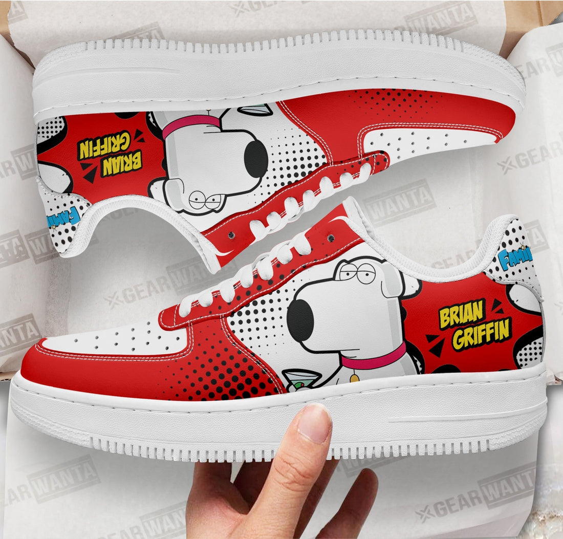 Brian Griffin Family Guy Air Sneakers Custom Cartoon Shoes-Gear Wanta