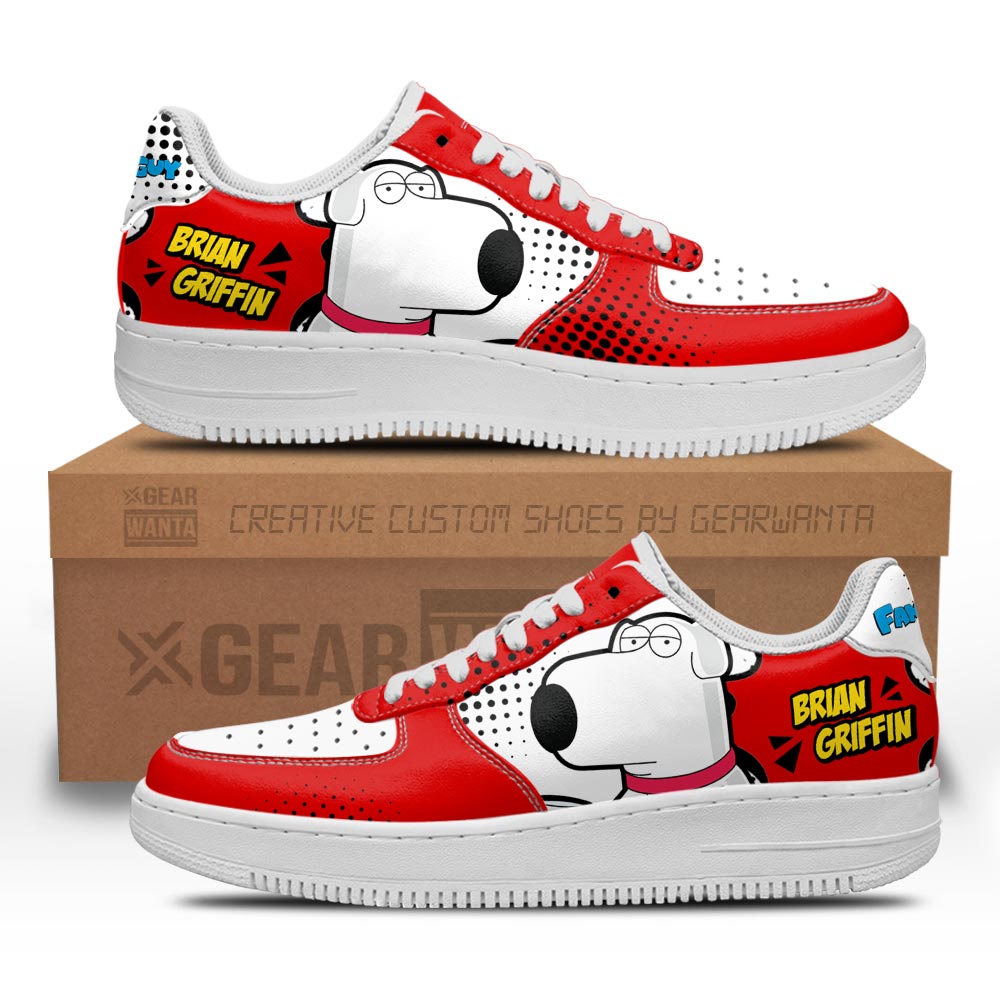 Brian Griffin Family Guy Air Sneakers Custom Cartoon Shoes-Gear Wanta