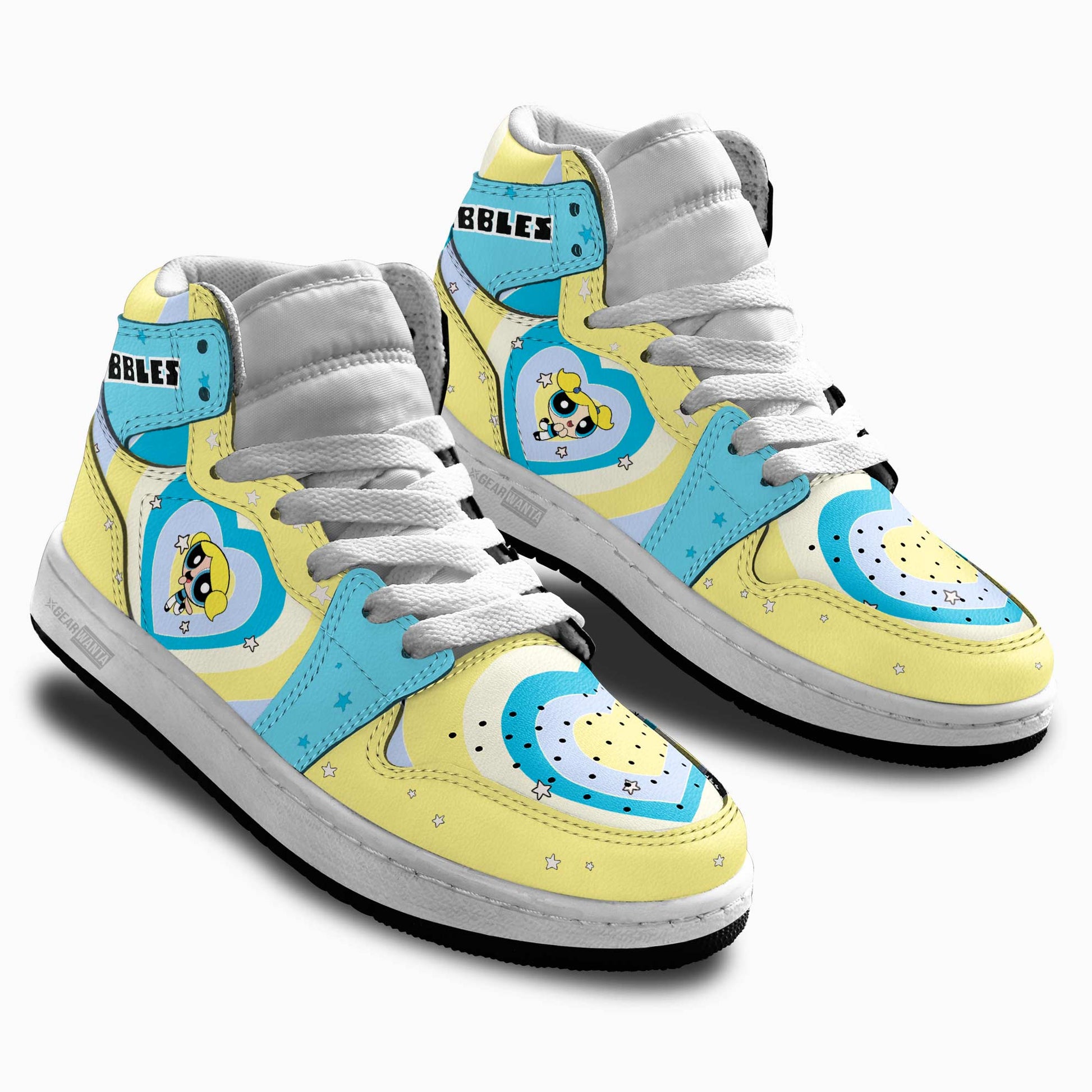 Bubbles The Powerpuff Girls Kid Sneakers Custom For Kids-Gear Wanta