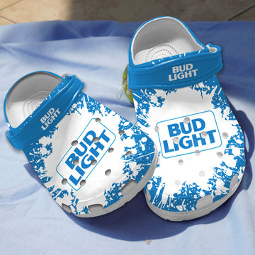 Bud Light Beer Blue Classic Clogs For Kids Adults