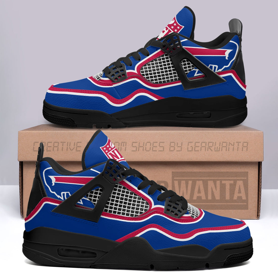 Buffalo Bills Aj4 Sneakers Custom Shoes-Gear Wanta