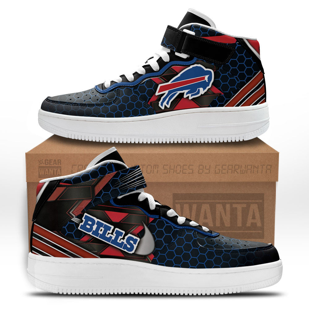 Buffalo Bills Sneakers Custom Air Mid Shoes For Fans-Gear Wanta