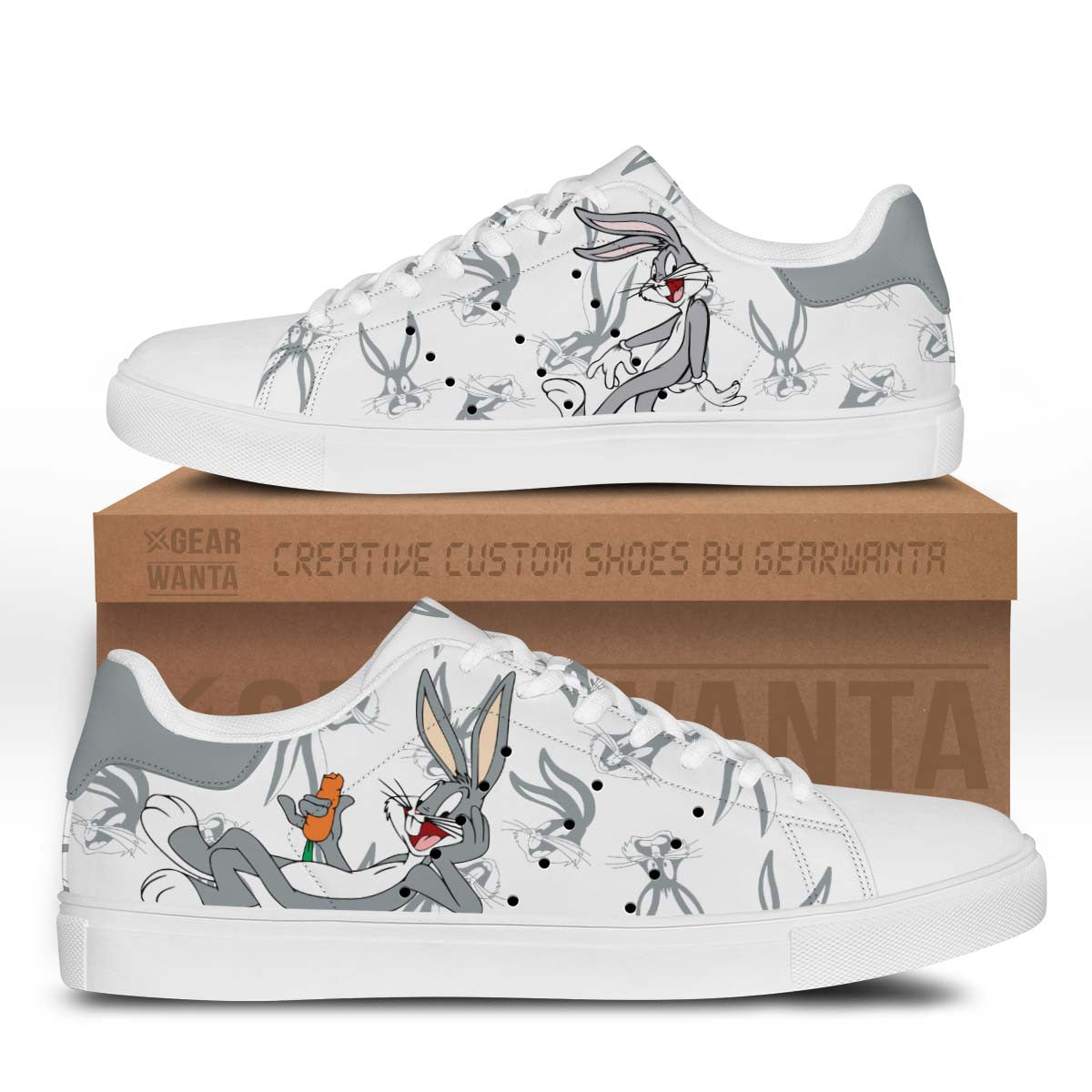 Bugs Bunny Stan Shoes Custom Looney Tunes Cartoon Shoes-Gear Wanta