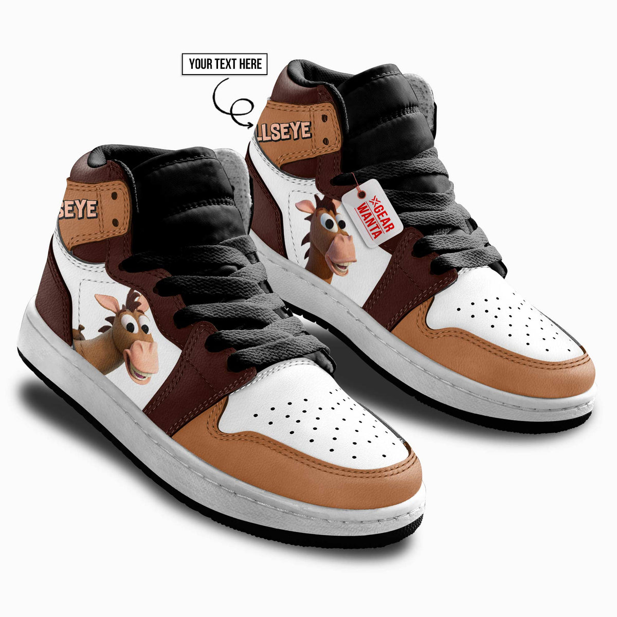 Bullseye Kid J1s Sneakers Personalized Cartoon Collection - Gearwanta.com