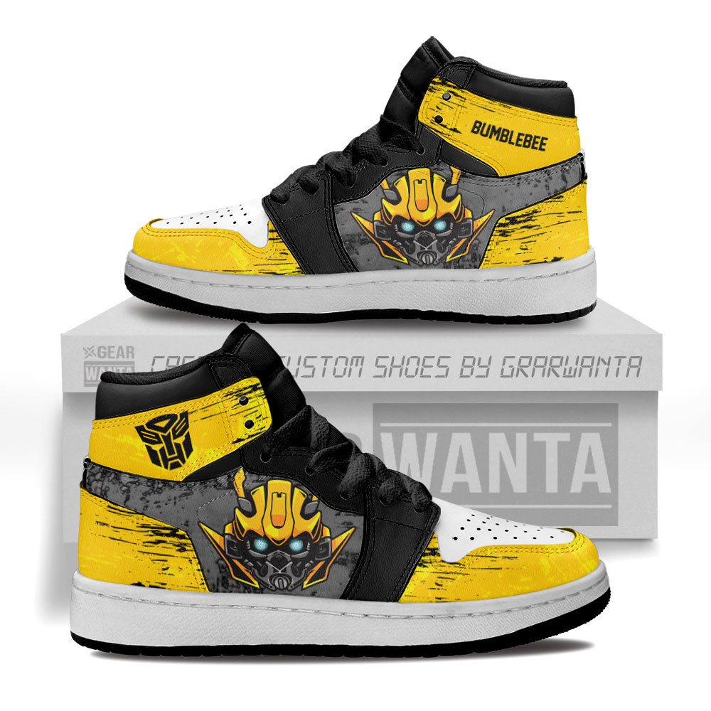 Bumblebee Personalized Kid J1s Sneakers Uniform Collection - Gearwanta.com