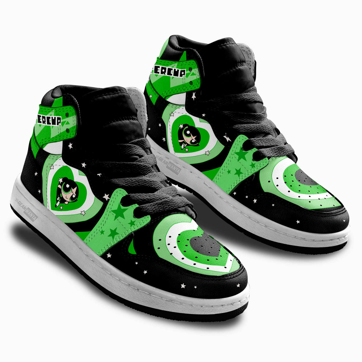 Buttercup The Powerpuff Girls Kid Sneakers Custom For Kids-Gear Wanta