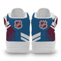 C Avalanche Air Mid Shoes Custom Hockey Sneakers Fans-Gear Wanta