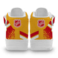 C Flames Air Mid Shoes Custom Hockey Sneakers Fans-Gear Wanta