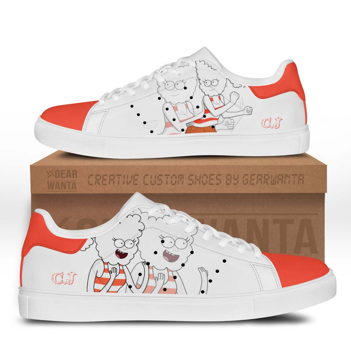 C.J Stan Shoes Custom Regular Show Cartoon Shoes-Gear Wanta