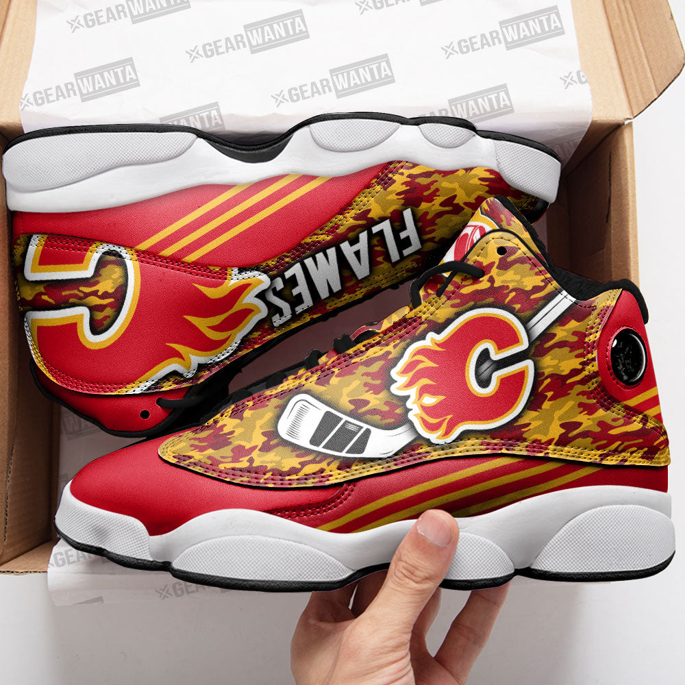 Calgary Flames J13 Sneakers Custom Shoes-Gear Wanta
