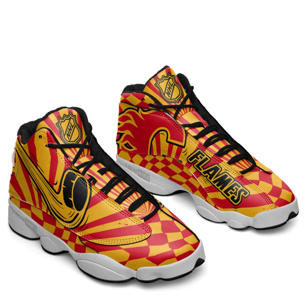 Calgary Flames J13 Sneakers Sport Custom Shoes-Gear Wanta