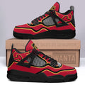 Calgary Flames Aj4 Sneakers Custom Shoes-Gear Wanta