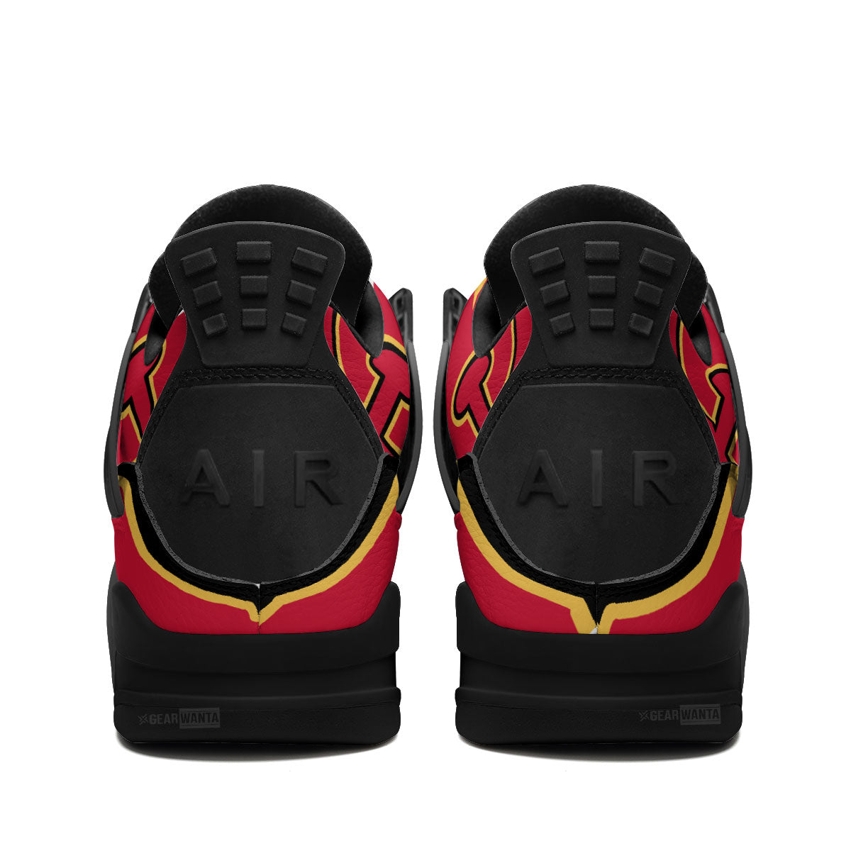 Calgary Flames Aj4 Sneakers Custom Shoes-Gear Wanta