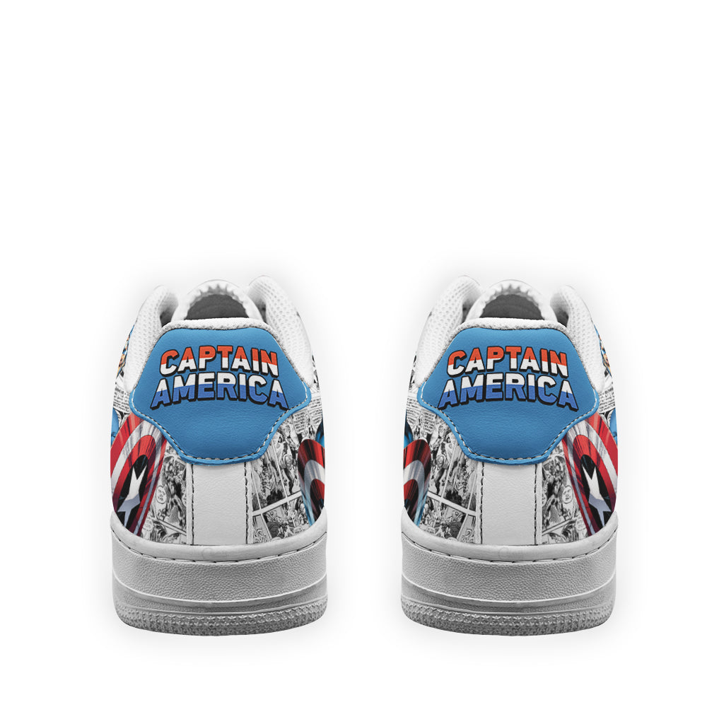 Captain America Air Sneakers Custom Comic Shoes-Gear Wanta