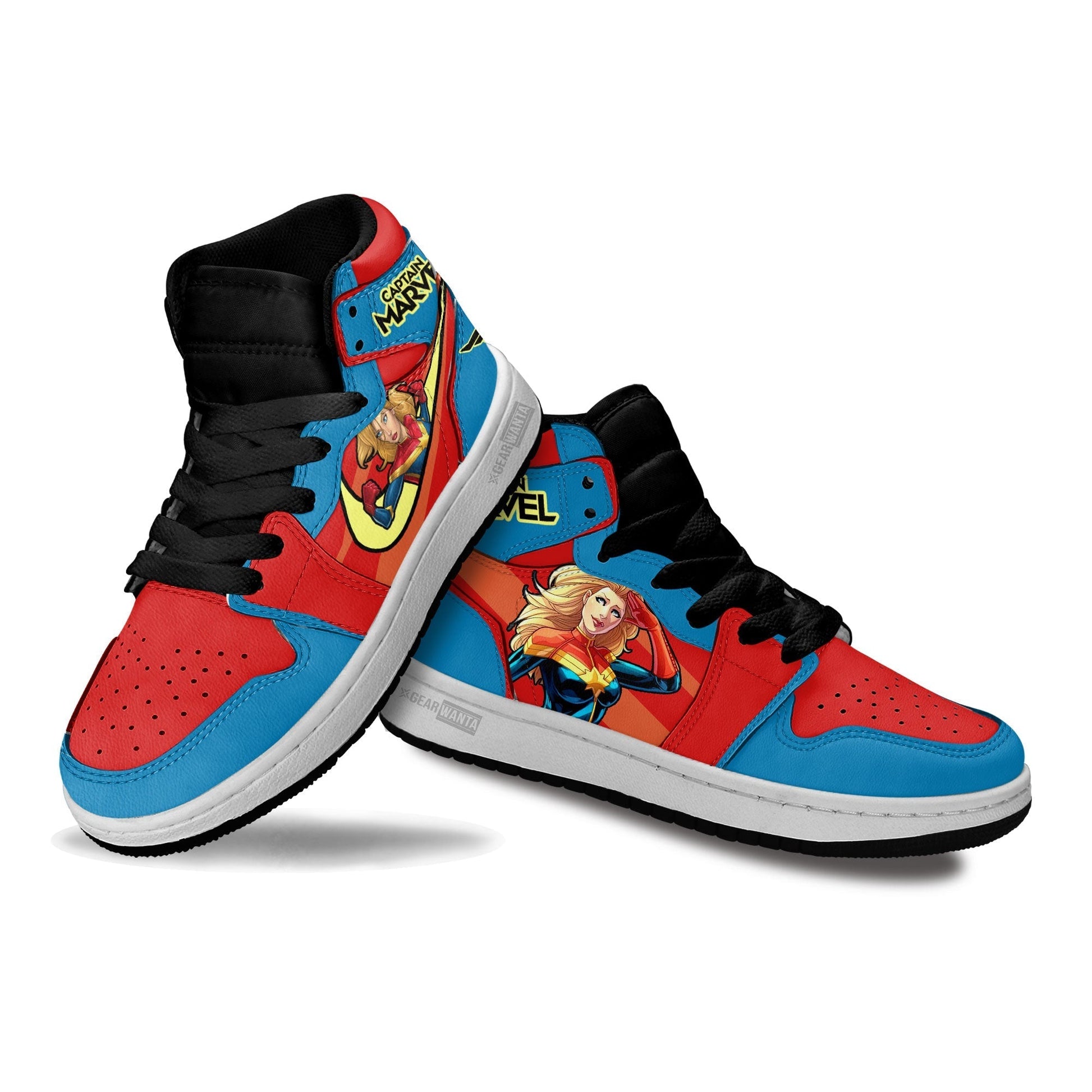 Captain Marvel Kid Sneakers Custom-Gear Wanta