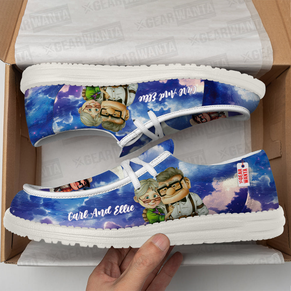 Carl And Ellie Canvas Loafer Shoes Vanlentine's Gifts Idea-gearwanta.com