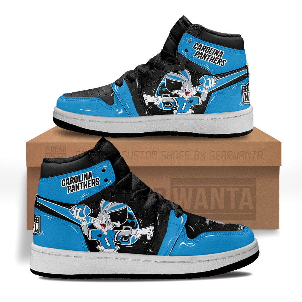 Carolina Panthers Kid Sneakers Custom-Gear Wanta