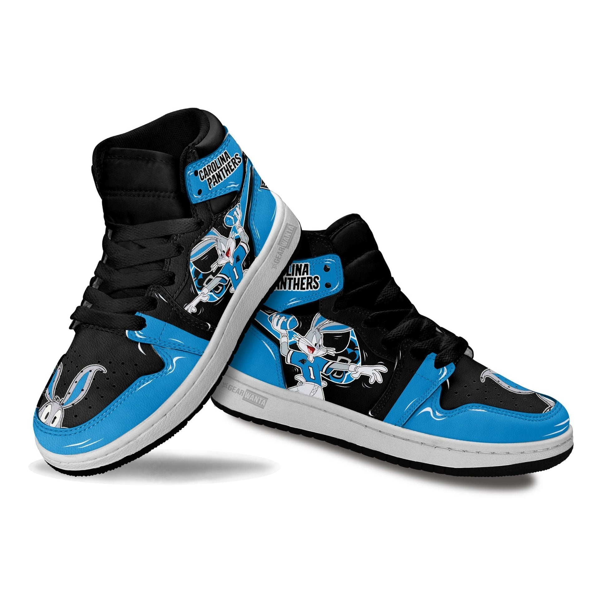 Carolina Panthers Kid Sneakers Custom-Gear Wanta