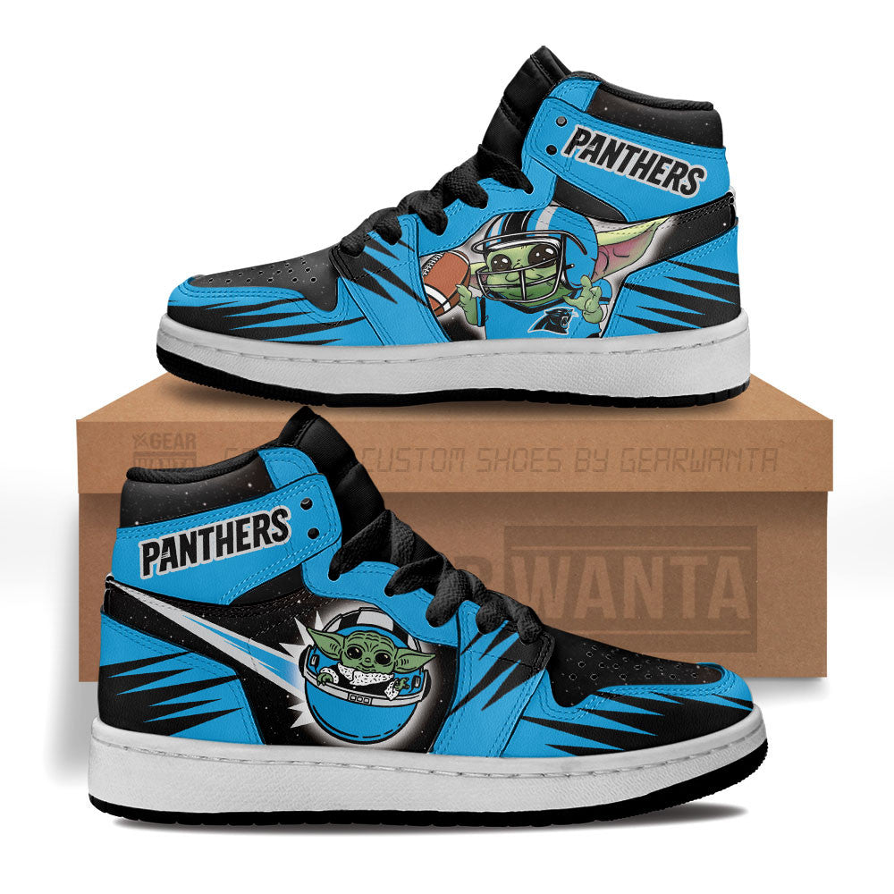 Carolina Panthers Kid Sneakers Custom For Kids-Gear Wanta