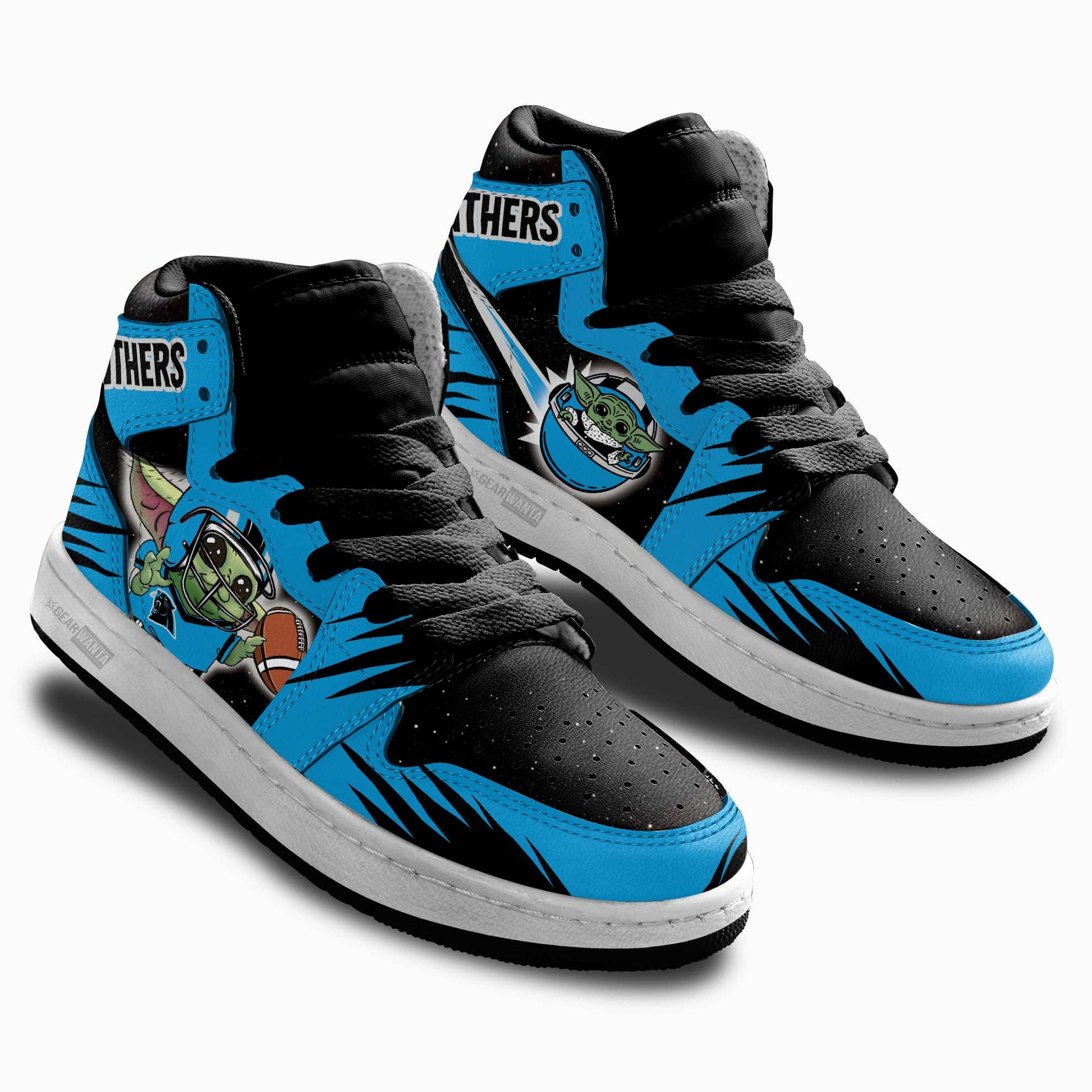 Carolina Panthers Kid Sneakers Custom For Kids-Gear Wanta