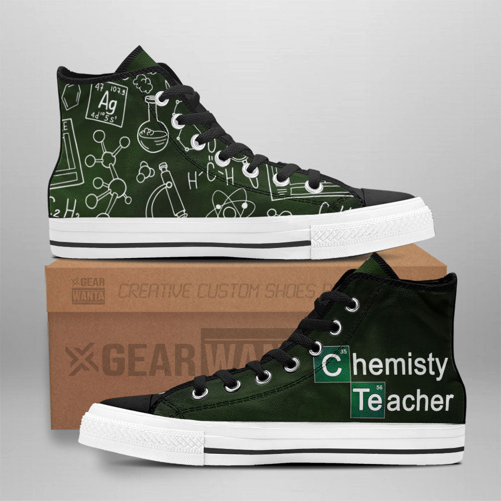 Chemistry Teacher High Top Shoes Custom-Gear Wanta