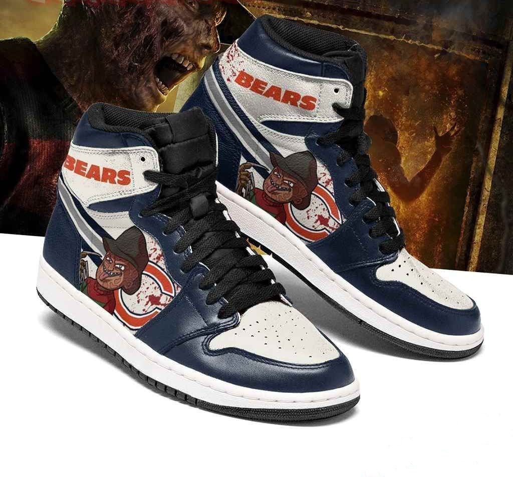 Chicago Bears team Aj1 Sneakers Custom H-Gear Wanta