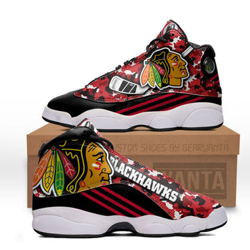 Chicago Blackhawks J13 Sneakers Custom Shoes-Gear Wanta