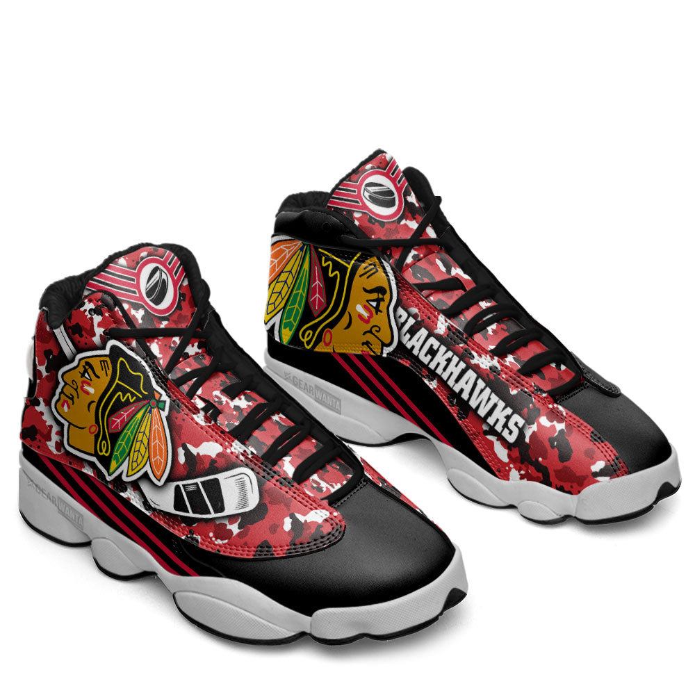 Chicago Blackhawks J13 Sneakers Custom Shoes-Gear Wanta