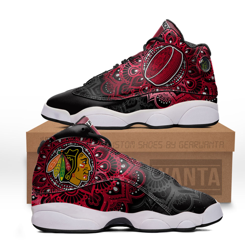 Chicago Blackhawks J13 Sneakers Custom Shoes-Gear Wanta