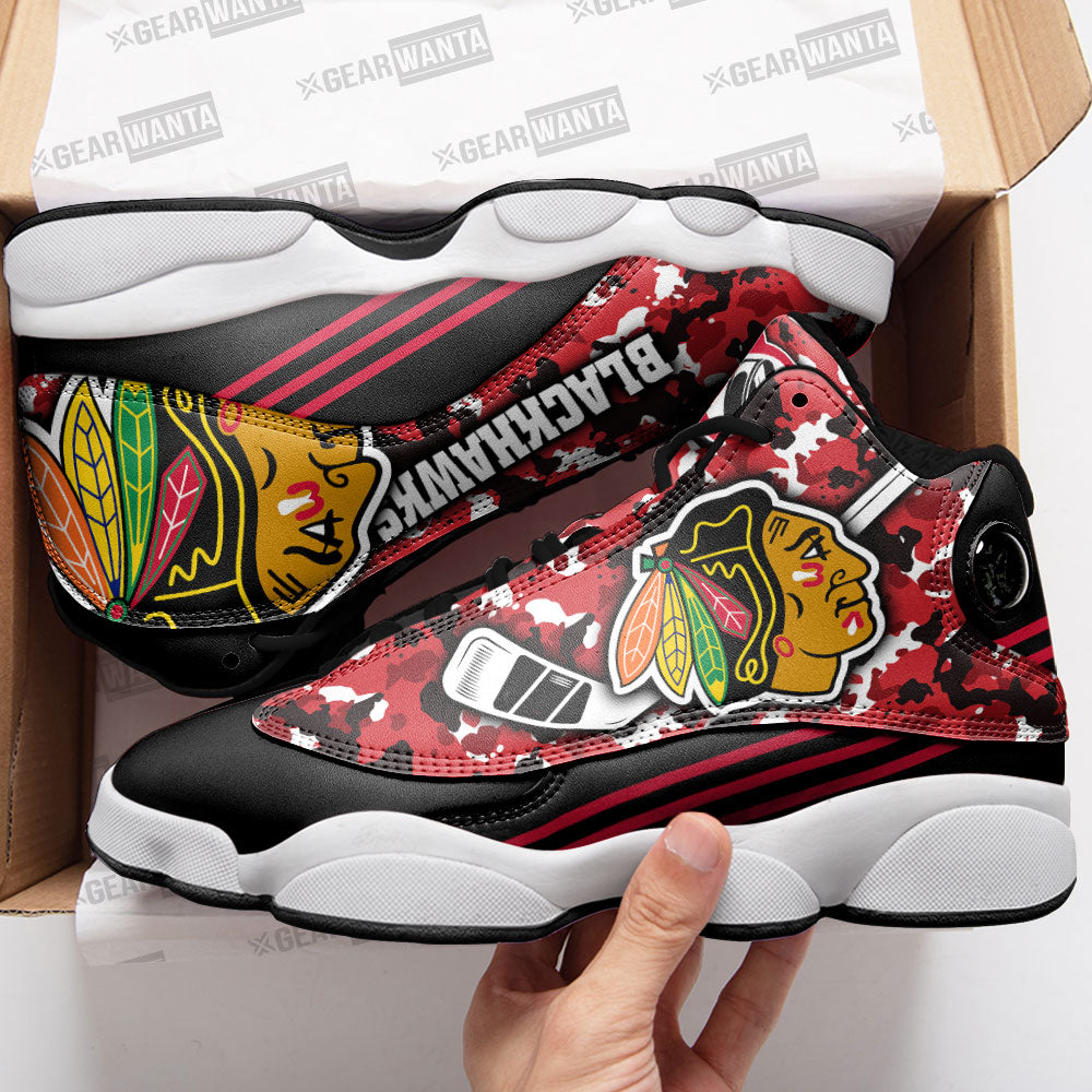 Chicago Blackhawks J13 Sneakers Custom Shoes-Gear Wanta