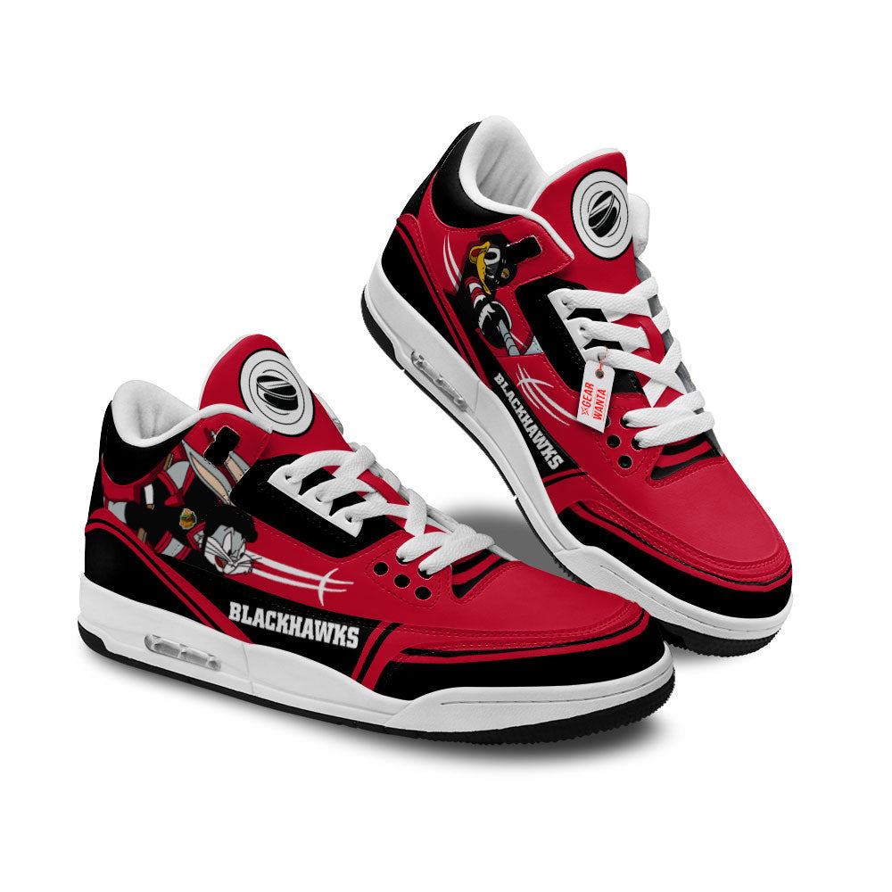 Chicago Blackhawks J3 Sneakers Custom Shoes-Gear Wanta