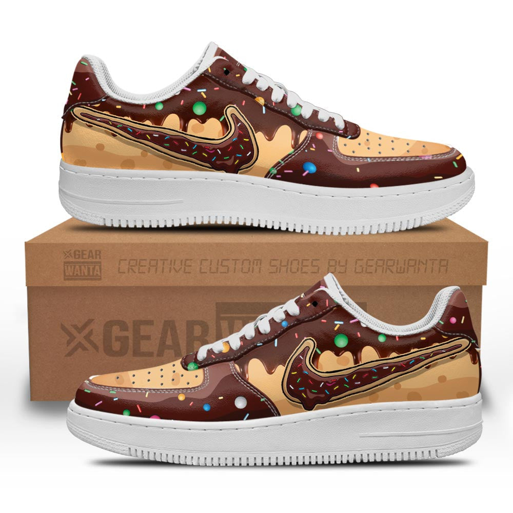 Chocolate Frosted Donut Custom Sneakers TT15-Gear Wanta