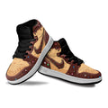 Chocolate Frosted Donut Kid Sneakers Custom For Kids-Gear Wanta