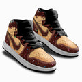 Chocolate Frosted Donut Kid Sneakers Custom For Kids-Gear Wanta