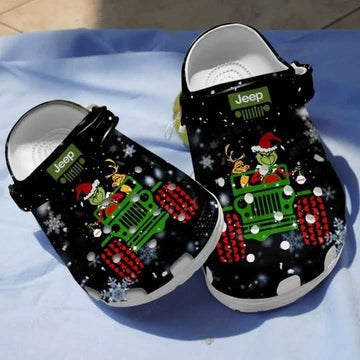 Christmas Jeep Grinch Clogs Shoes-gearwanta.com