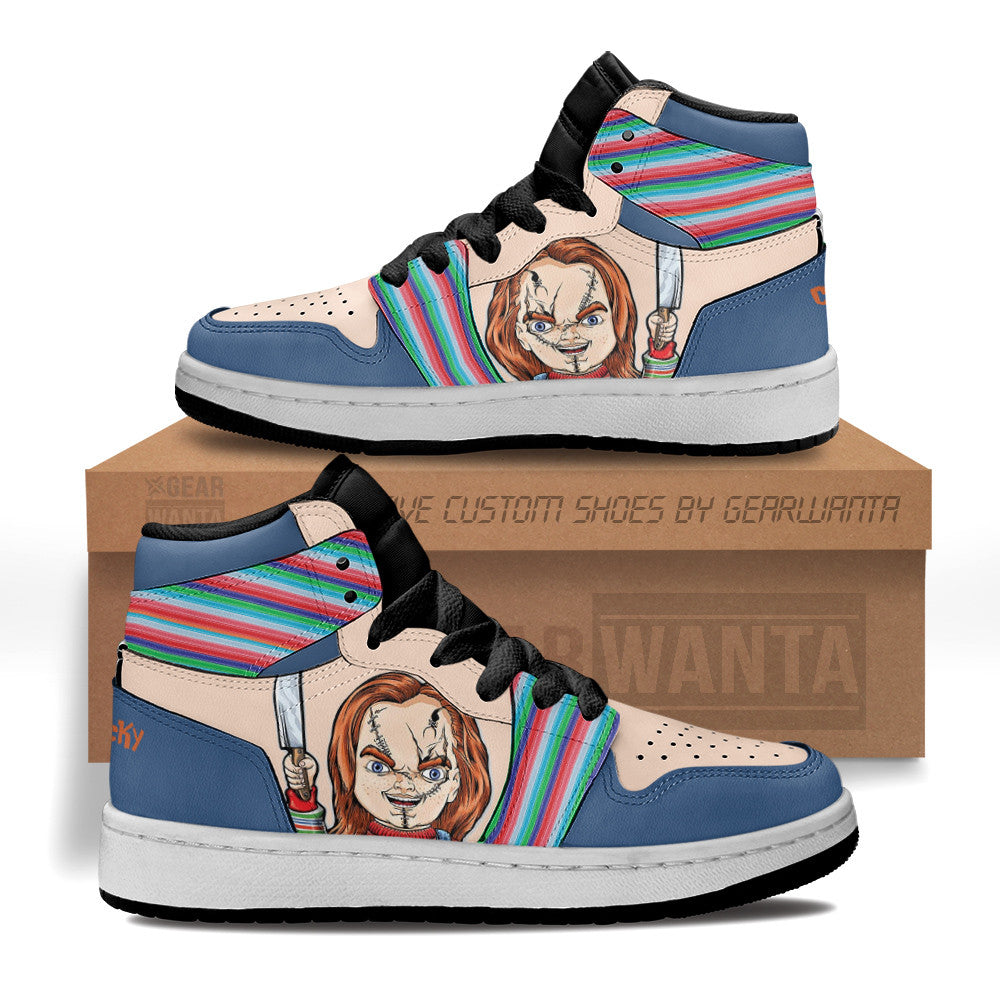 Chucky The Child's Play Series Kid Sneakers Custom-Gear Wanta
