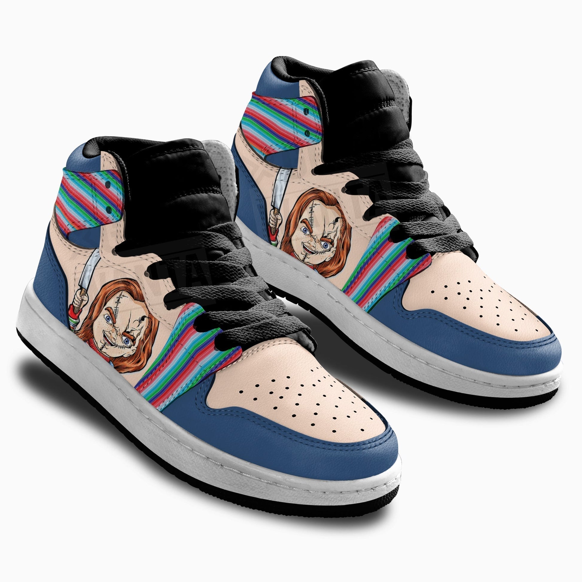 Chucky The Child's Play Series Kid Sneakers Custom-Gear Wanta