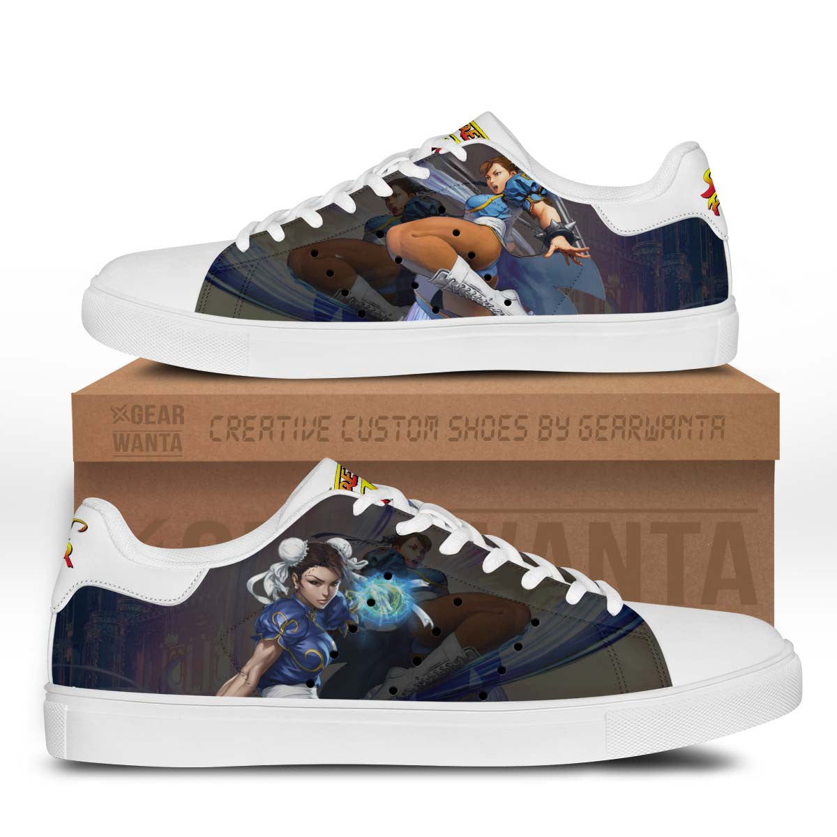 Chun-Li Stan Shoes Custom Street Fighter Game Shoes-Gear Wanta