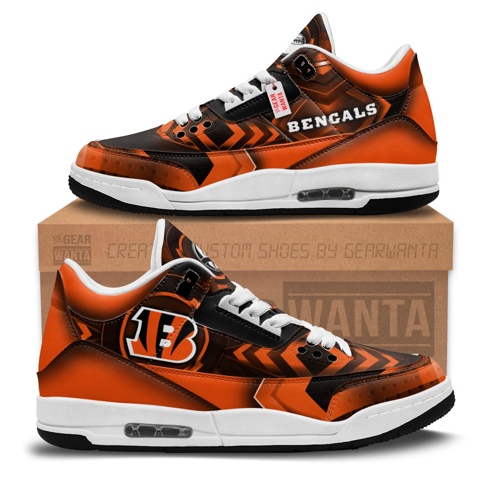 Cincinnati Bengals J3 Sneakers Custom Shoes-Gear Wanta