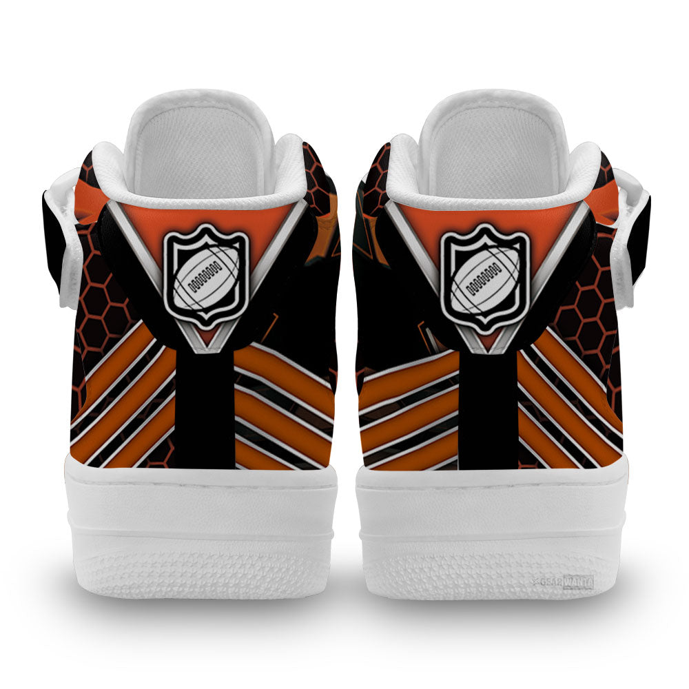 Cincinnati Bengals Sneakers Custom Air Mid Shoes For Fans-Gear Wanta