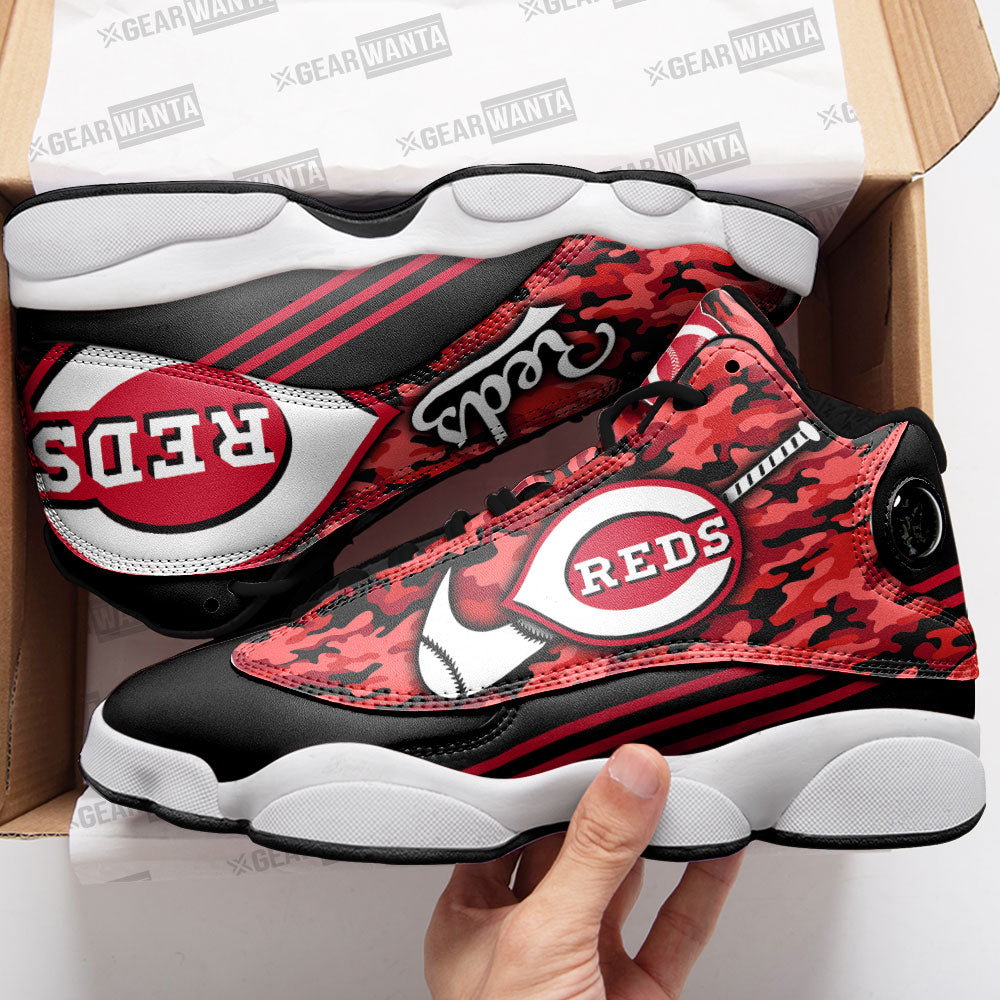 Cincinnati Reds J13 Sneakers Custom Shoes-Gear Wanta