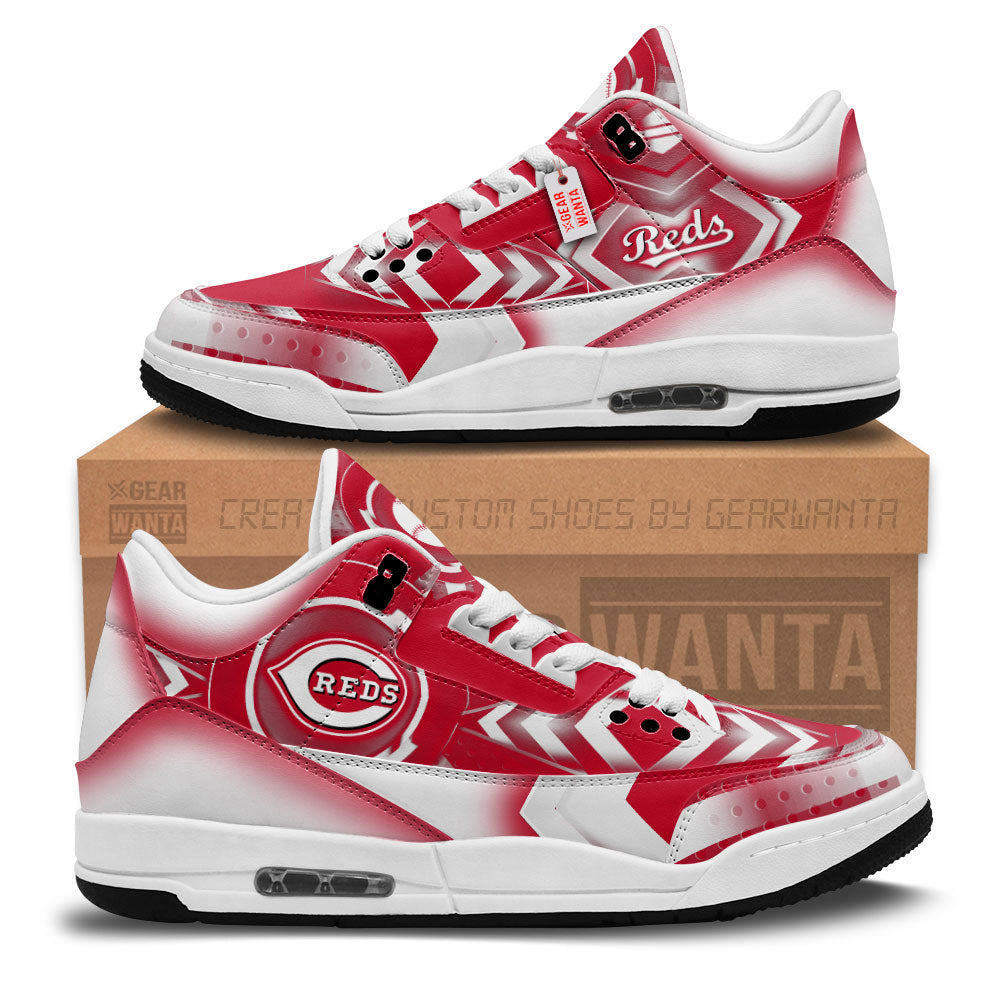 Cincinnati Reds J3 Sneakers Custom Shoes-Gear Wanta
