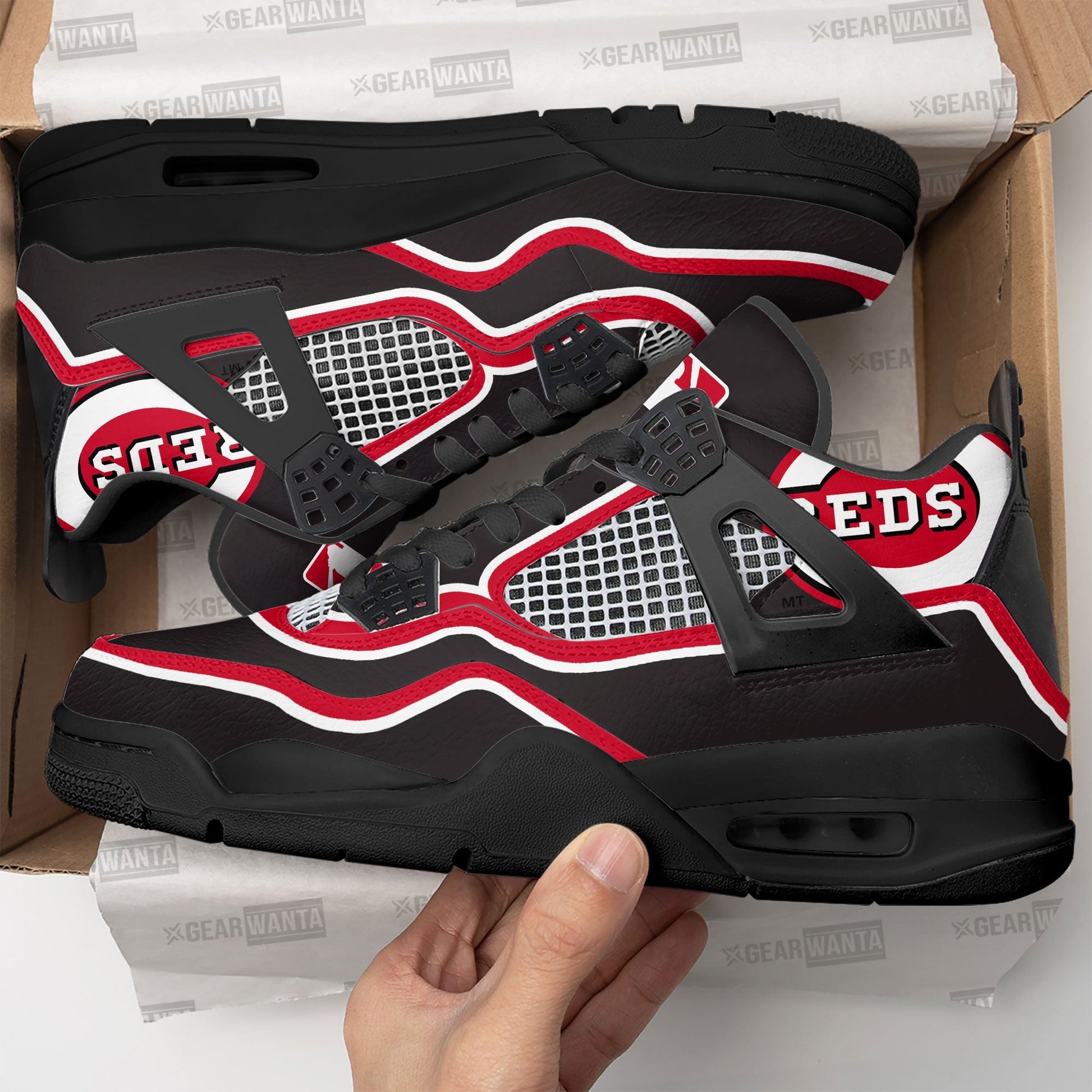 Cincinnati Reds Aj4 Sneakers Custom Shoes-Gear Wanta