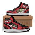 Cincinnati Reds Kid Sneakers Custom For Kids-Gear Wanta