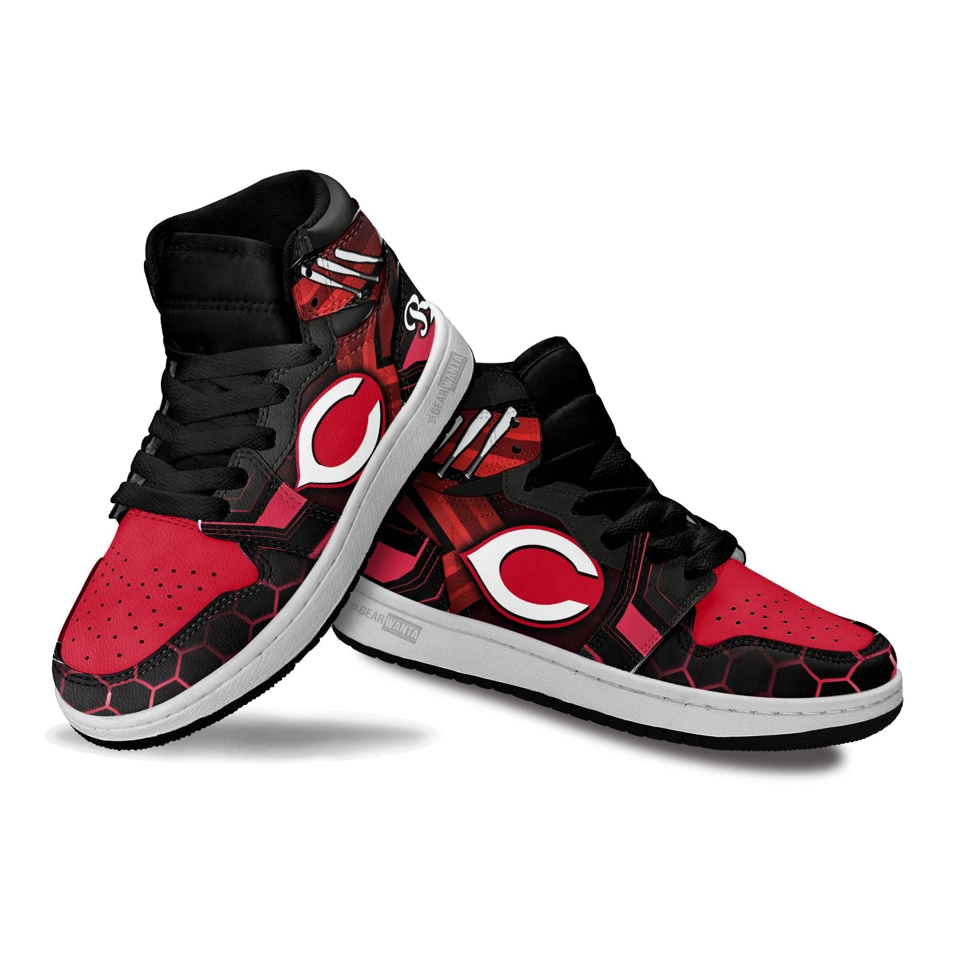 Cincinnati Reds Kid Sneakers Custom-Gear Wanta