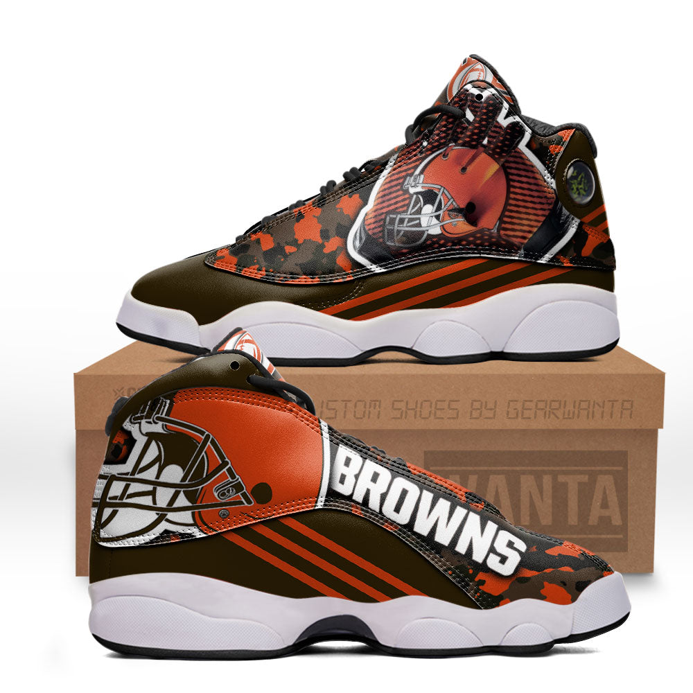 Cleveland Browns J13 Sneakers Custom Shoes-Gear Wanta