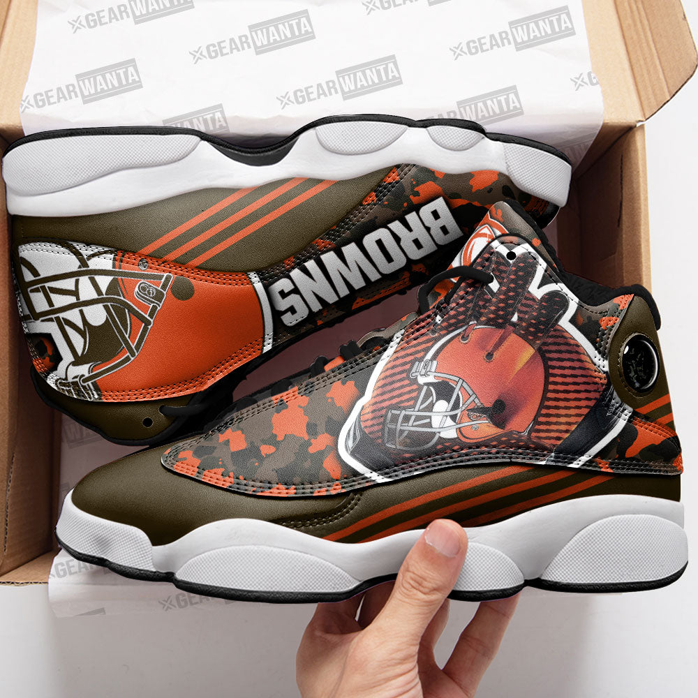 Cleveland Browns J13 Sneakers Custom Shoes-Gear Wanta